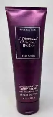 A THOUSAND CHRISTMAS WISHES BATH & BODY WORKS HYDRATION BODY CREAM LOTION 8oz
