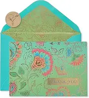 Papyrus Bohemian Thank You Boxed Note Cards, 12-Count