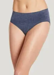 Jockey® Smooth & Shine Seamfree® Hi Cut sz s navy heather 2188