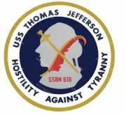 USS Thomas Jefferson SSBN 618 Self-adhesive Vinyl Decal/Sticker