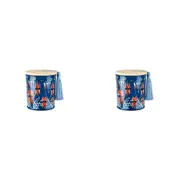 2x Australiana 300g Vanilla Scented Candle w/Wood Lid & Tassel Decor Desert Pea
