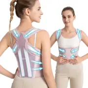 Posture Corrector for Women - 2 in 1 Back Brace Shoulder Straightener, Adjustabl