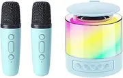 Karaoke Machine - Singing Speaker | Karaoke Machine Speaker with Wireless Microphone and Lights for Family Home