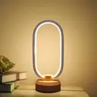 Bedside Table Lamp Bedroom LED Small Nightstand Light,Modern Oval Table Lights,W