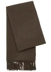 Totême Wool Scarf - Brown ONE SIZE