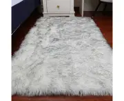 Plush Sheepskin Rugs for Bedroom Soft Carpet Room Long Hair Bedside Mat Floor Hairy White Rugs Living Room Fur Kids Carpets-FS1-9