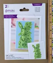 Crafter's Companion Gemini Floral Hare Die Animal cards EASTER SPRING RABBIT