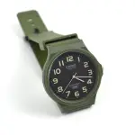 【CASIO 卡西歐】CASIO手錶 軍綠數字刻度輕量膠錶(MQ-24UC-3BDF)