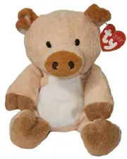 CT* Ty Pluffies - CORKSCREW the Pig (9 Inch) MWCT Soft Plush Stuffed Animal Toy