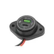 Blue Bar Surface Mount USB C + QC USB Charger
