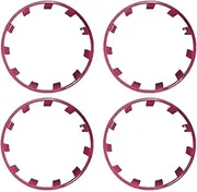 Compatible for Tesla Model Y 21 Inch Rim Wheel Hub Protection Patch Protectors ABS Wheel Guard Covers Accessories Auto Exterior 2018-2024(Pink Purple)