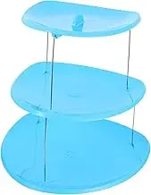 ERINGOGO Cake Stand Tray Cake Display Treat Stand Display Riser Party Cake Stand Perfume Stand Dessert Displays Tower Stand Holder Display Shelf Riser Cake and Stand Plastic Blue