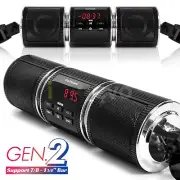 Waterproof Bluetooth Motorcycle Stereo Speaker MP3 Audio System USB AUX FM Radio