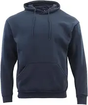 [FIL] Men’s Adult Unisex Basic Plain Pullover Hoodie Hooded Jumper Sweater Sweatshirt Jacket w Pockets - Small - 3XLarge