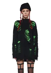 [Current Mood] Remote Control Knit Sweater - Green