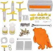 Baxnore Cycle Brake Bleed Kit, Plastic Hydraulic Disc Brake Bleed Kit Tool, Multifunction Cycle Brake Repair Tools, Replacement Brake Bleed Kit for Cycling Accessories