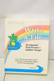 NEW SoftWood Write & File Word Processor & Database Manager Commodore Amiga