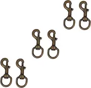 CORHAD 3sets Alloy Buckle Pet Collar Hooks Swivel Joints Traction Rope for Dog Harness 2pcs*3