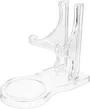 MAGICLULU Plate Holder Dish Display Stand China Plate Stands for Display Decorative Tray Tea Cup Holder Desk Decor Aesthetic Home Accessories Service Trays Plastic Transparent
