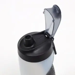 【NIKE 耐吉】水壺 Refuel Bottle 24oz 白 黑 掀蓋式 止滑 可擠壓 水瓶 運動 自行車(N100766812-524)