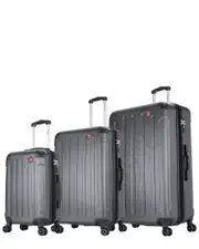 DUKAP Intely Smart Hardside 3pc Set With USB Port
