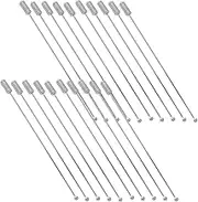 Homoyoyo 20pcs Boutonniere Pins Stick Pins with End Caps for Clothing Hats Bags and Corsages Durable Metal Needle Sticks for DIY Crafts and Accessories