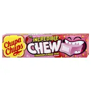 20 Piece Chupa Chups Incredible Chew Strawberry 45g