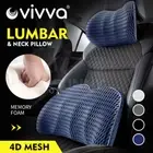 VIVVA Memory Foam Lumbar Back Pillow Cushion Chair Support Home Car Office Seat