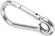 Snap Hook Heavy Duty - Galvanized Iron Spring Hook, Small Carabiner Clip, Multifunctional Key Chain Hook | Clip for Mountain Climbing, Hiking, Backpacking, Outdoor Gear Attachment, Safe Tool