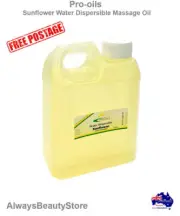 1L Pro-oils Sunflower Water Dispersible Massage Oil Salon Professional Supply