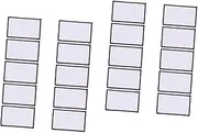 KONTONTY 2sets Sublimation Blanks Patches for Hats Men's Black Cap Blank Embroidery Patches for DIY Clothing Shoes 10pcs*2