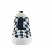 Isaac Mizrahi Live Gingham Printed Canvas Slip Dark Navy