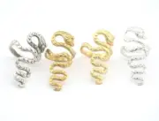Snake Ring Statement Adjustable Raw Brass Antique silver Shiny silver,gold 4005