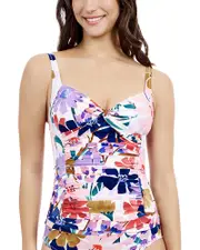 Profile by Gottex Melody Printed Sweetheart Twist Front Tankini