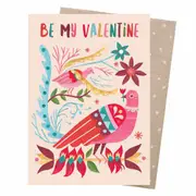Blank Card - Lyrebirds Valentine