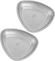 ELAYARD 2pcs Coffee Bean Tray Measuring Cup Beans Dosing Cup Coffee Bean Dosing Cup Coffee Bean Measuring Plate Bean Dosing Cup Coffee Bean Weighing Tray Silver Stainless Steel