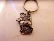 1996 Lead Free Pewter BEAGLE KEY CHAIN NEW OLD STOCK 3" LONG #87