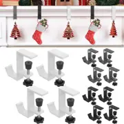 4Pc Desk Clamp On Hook Table Hanger Hook Adjustable Under Desk Headphone><