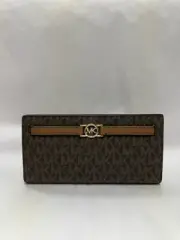 Michael Kors Reed Large Snap Wallet (Brown)
