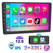 10.1'' Double 2 Din Android 12 Car Radio GPS WIFI BT Carplay Touch Screen Stereo