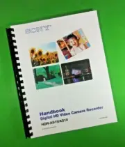Owners Manual for Sony HDR AS10 AS15 Camera 60 Pages W/Clear Covers!