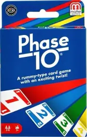 Mattel Phase 10 Card Game, Multi Color Super Fun Family Game Free Shipping