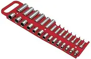 Lisle 40200 Red 3/8" Magnetic Socket Holder