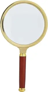 5X Magnifying Glass Handheld Magnifier with Wood Handle for Reading Exploration