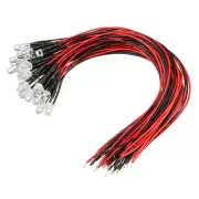 30 Pcs LED Pre Wired Light, Light Emitting Diodes ( Multicolor, 5mm, DC9-12)