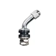 (4) CHROME METAL BOLT IN ENKEI TIRE VALVE STEMS .45 degree bend