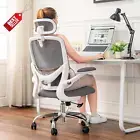 Ergonomic High-Back Office Chair Mesh Swivel Desk Chair w/ Lumbar Support & Head