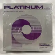 Syncom Platinum Double-Sided High Density 5.25” 5-1/4” 10 Floppy Disk Pack
