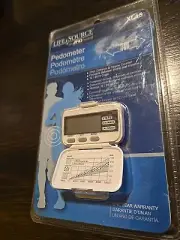 NEW LifeSource XL-15 Digital Pedometer Step Distance Calorie Counter Clock NEW
