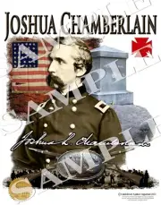 Joshua Chamberlain Signature Series Design American Civil War themed art print